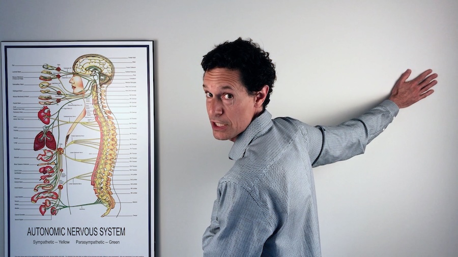 Pectoralis doorway stretch for posture improvement